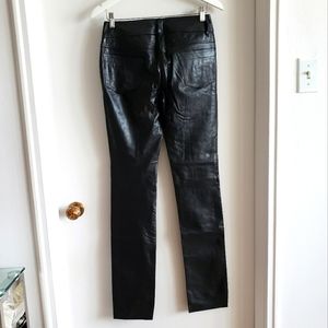 Promod Vintage Leather Slim fit Straight Leg Trouser Pants Super Soft W-Size 30